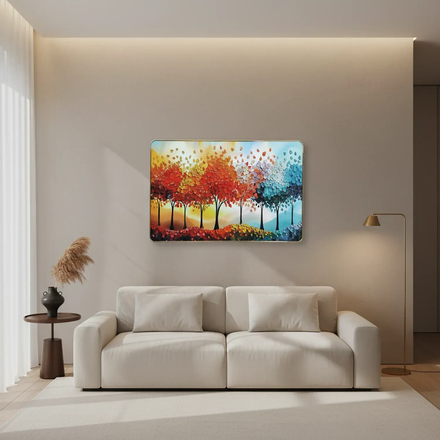 Luxury 3D Tree Wall Art – Elegant Home Decor Accent - Detailed Feature View 3