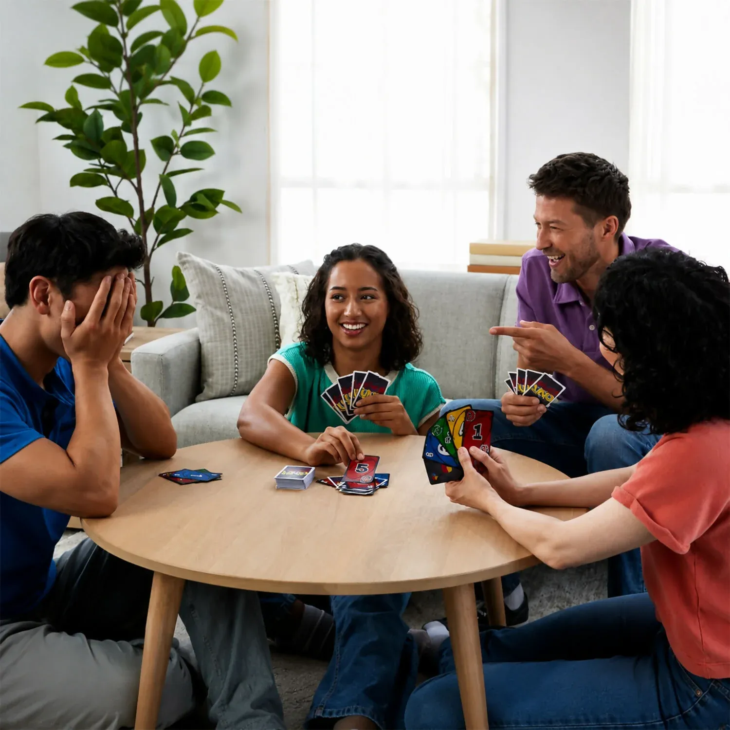 Liar’s UNO Card Game, Fun Bluffing Family Party Game - Detailed Feature View 2