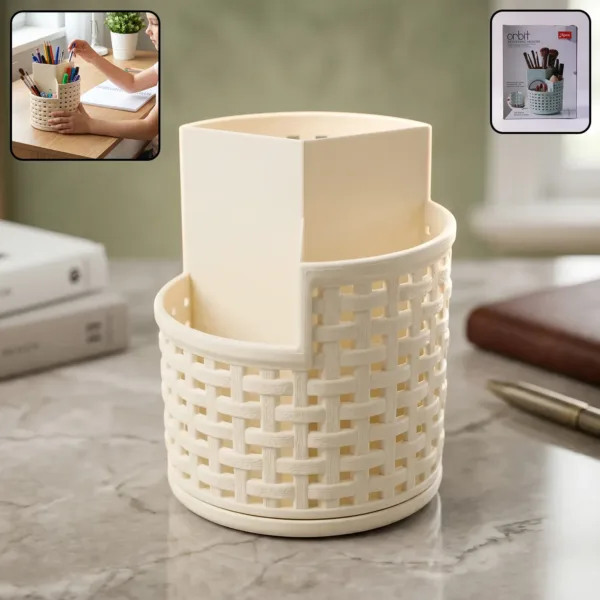 Apex Orbit 360° Rotating Organizer Stand – Durable Plastic