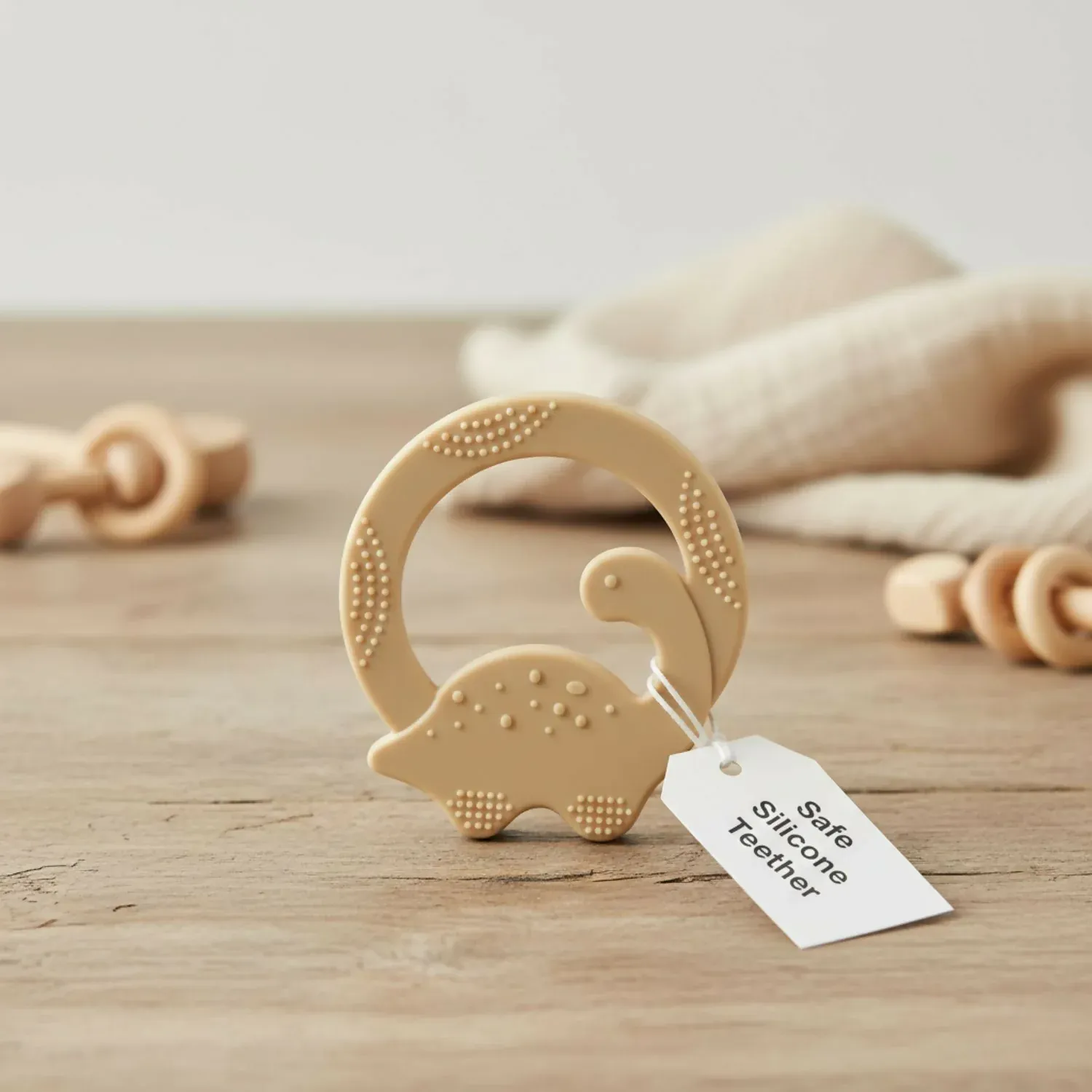 Ring Baby dinosaur shaped Baby teether - Detailed Feature View 2