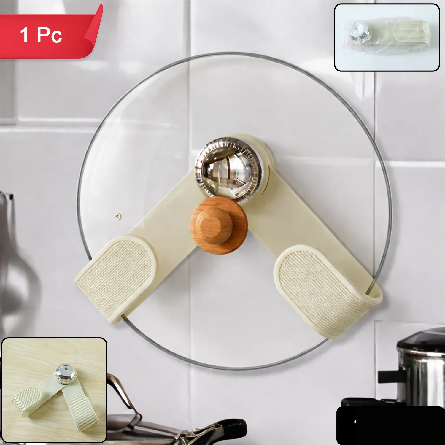 Adjustable Kitchen Pot Lid Holder – Space-Saving & Heat Resistant - Detailed Feature View 1