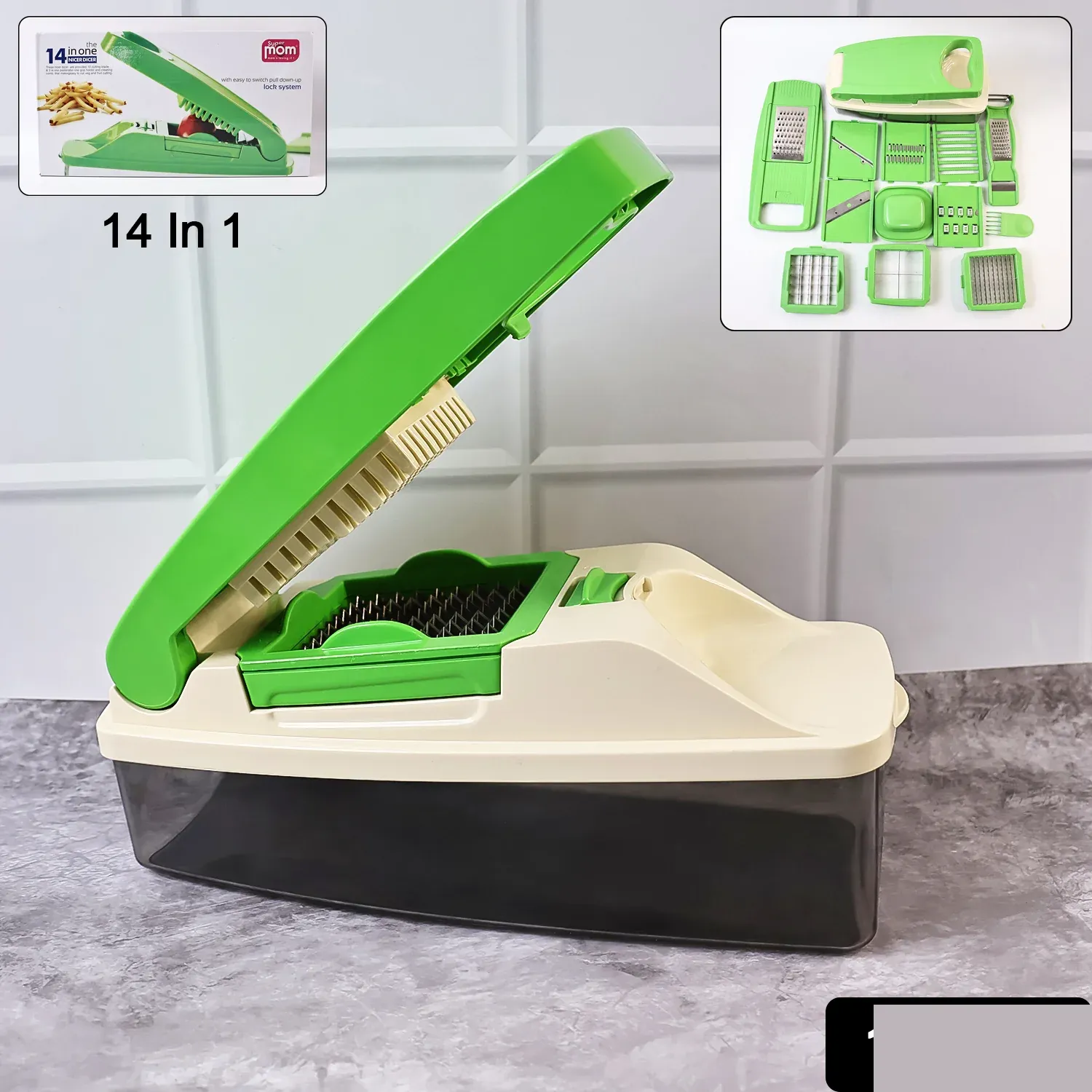14-in-1 Vegetable Chopper – Multipurpose Fruit & Veg Slicer Set - Detailed Feature View 1