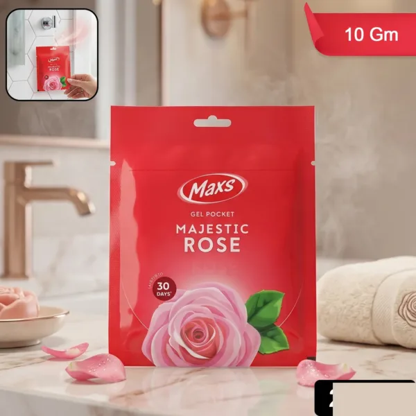 Maxs Majestic Rose Gel Air Freshener Pocket 10g – Long Lasting