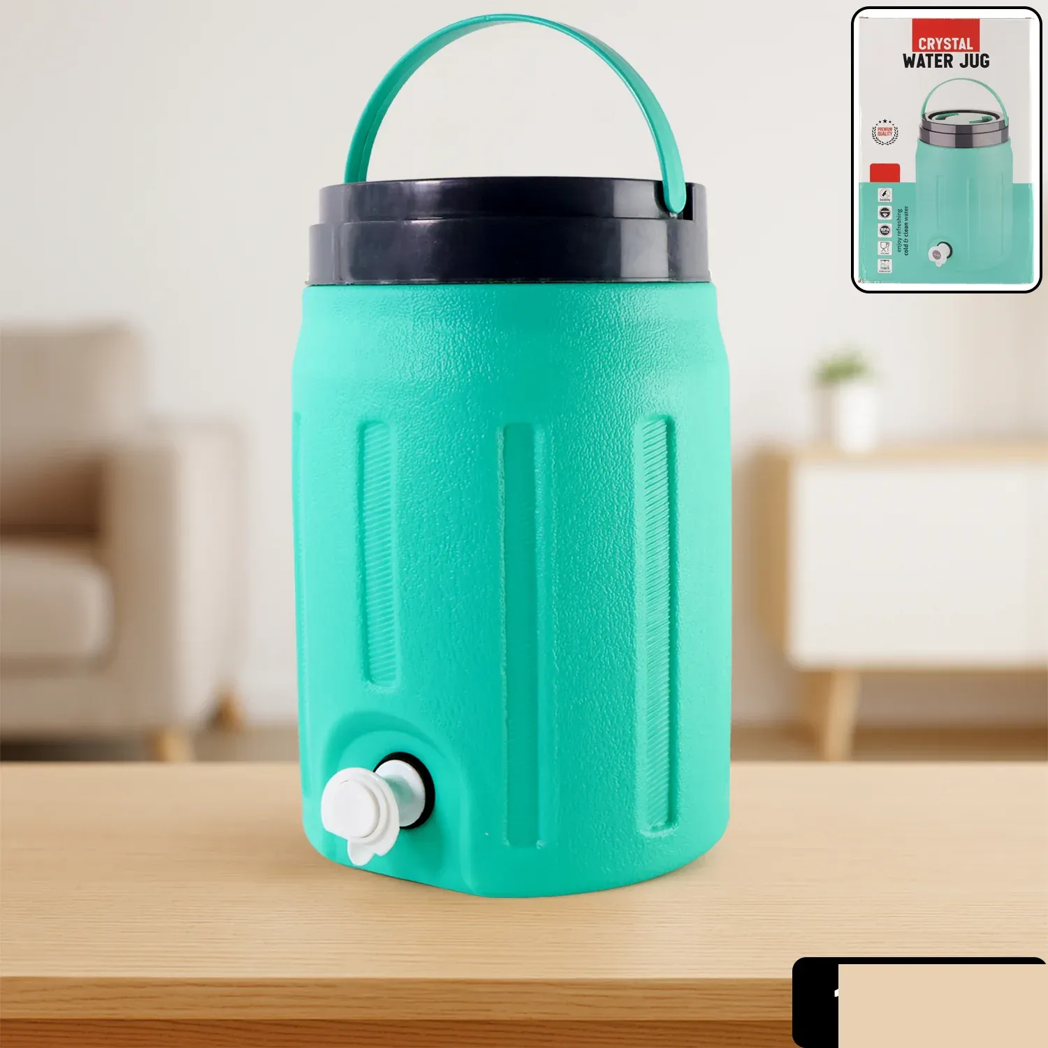 Insulated Water Jug 5.5L – Keeps Water Cool & Fresh - Detailed Feature View 1