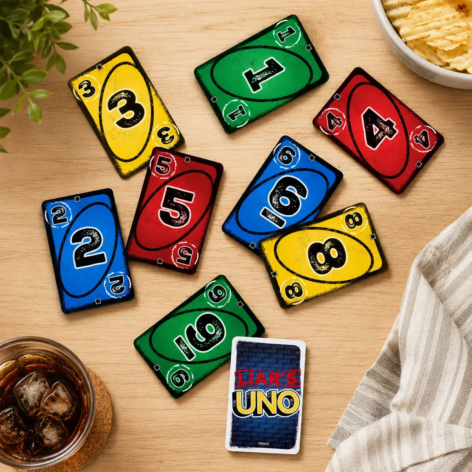 Liar’s UNO Card Game, Fun Bluffing Family Party Game - Detailed Feature View 1