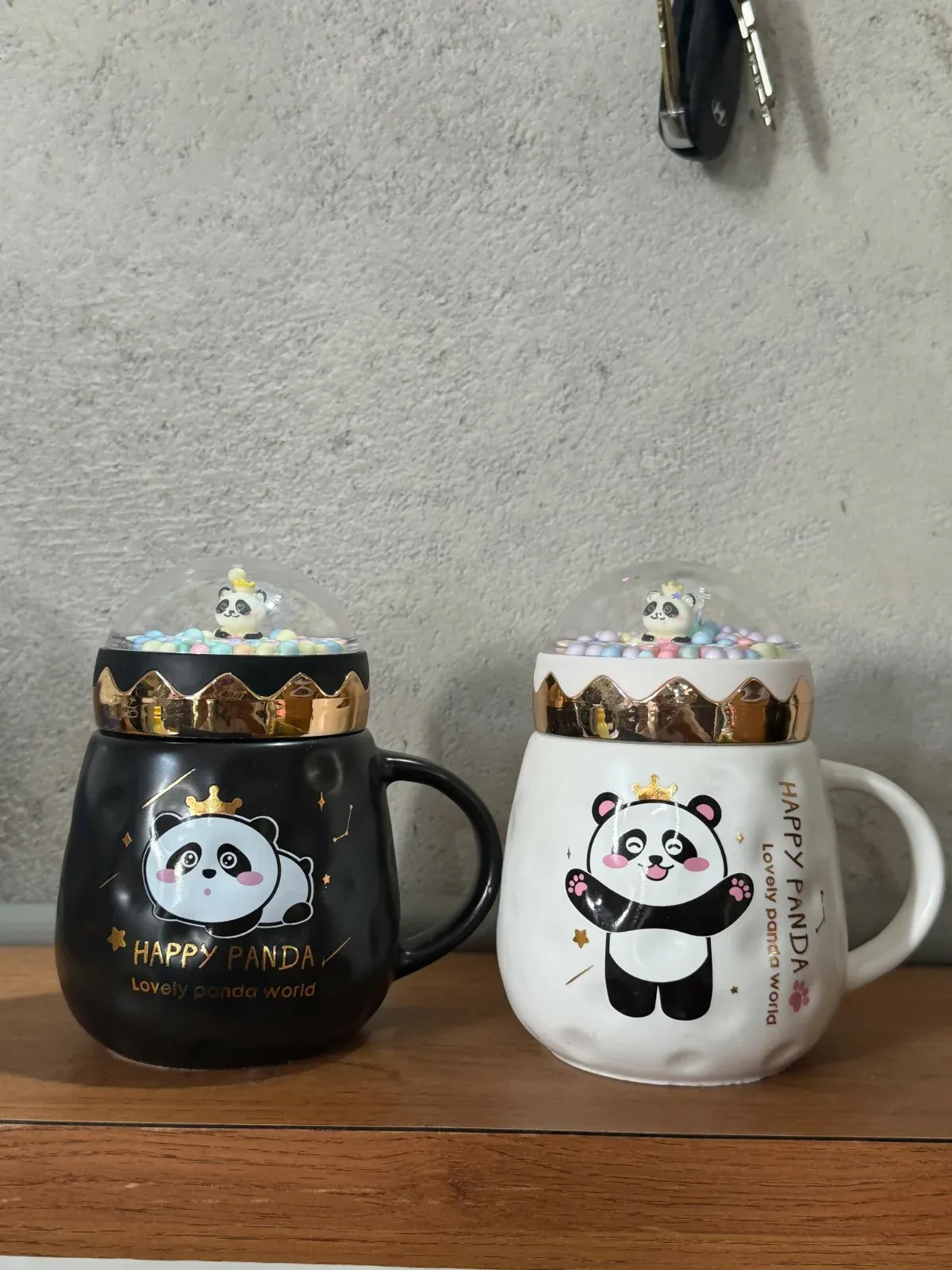 Panda Ceramic Mug with Dome Lid – Cute Gift for Kids & Girls - Detailed Feature View 5