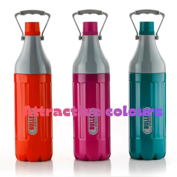 Insulated Water Bottle – Large 2.4L Capacity with Leak-Proof Cap
