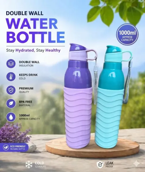 Insulated Water Bottle – Keeps Drinks Hot or Cold for Hours