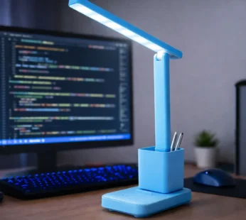 LED Desk Lamp with Touch Control & Adjustable Arm for Study
