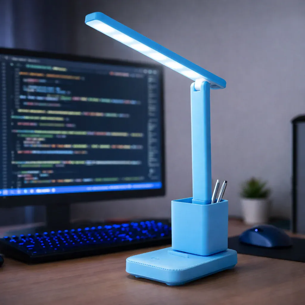 Premium LED Desk Lamp with Touch Control & Adjustable Arm for Study - Buy Online at Alikart