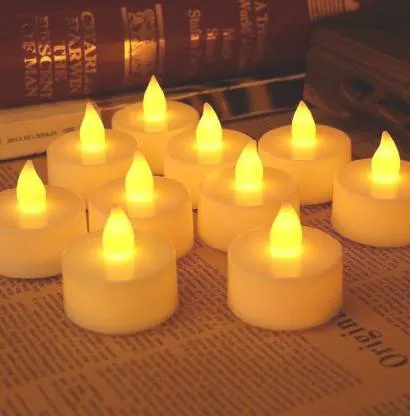 Premium LED Tealight Candles – White 24 Pcs for Diwali Decor | Indo Glow - Buy Online at Alikart