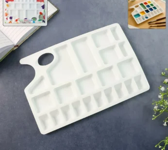 Khyati Colour Mixing Plate – Rectangle Artist Palette with Multiple Compartments