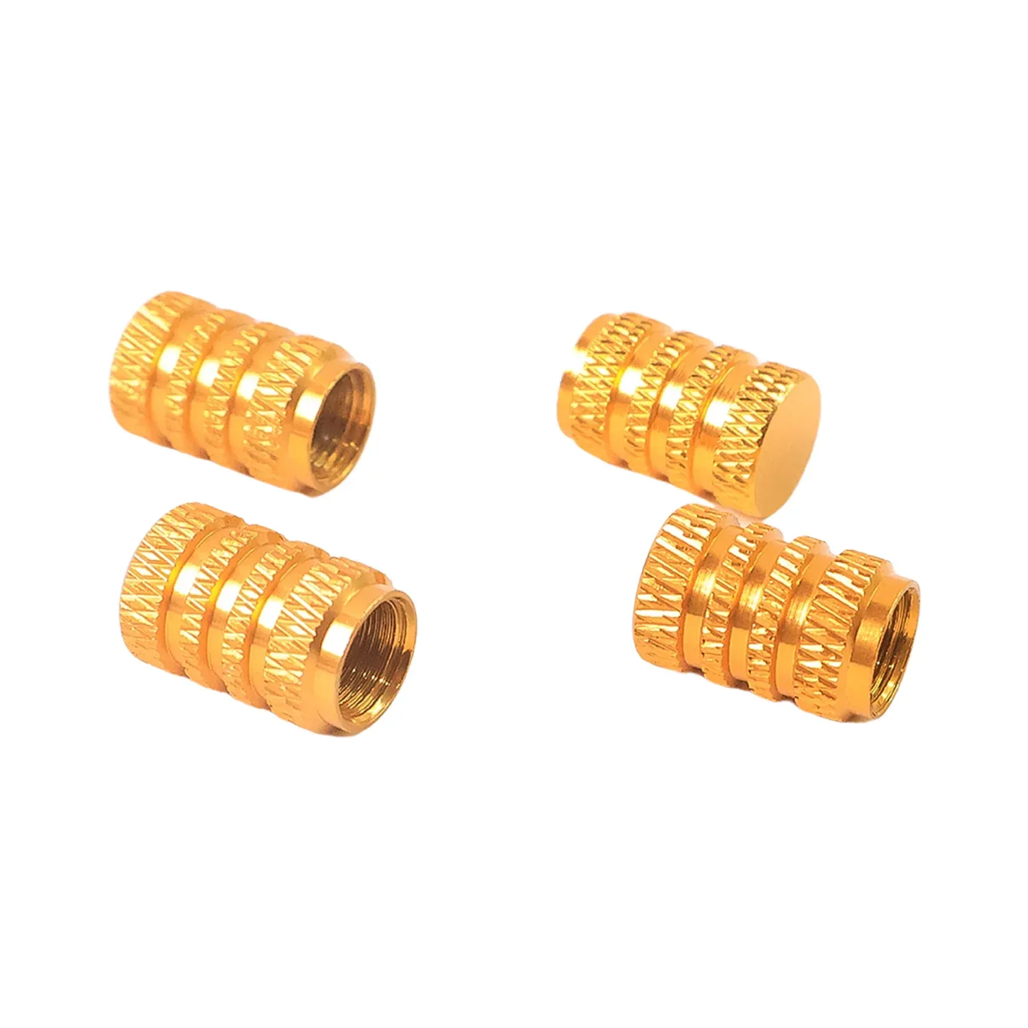 Silver Aluminium Tire Valve Stem Caps Set of 4 for Cars & Bikes - Detailed Feature View 10