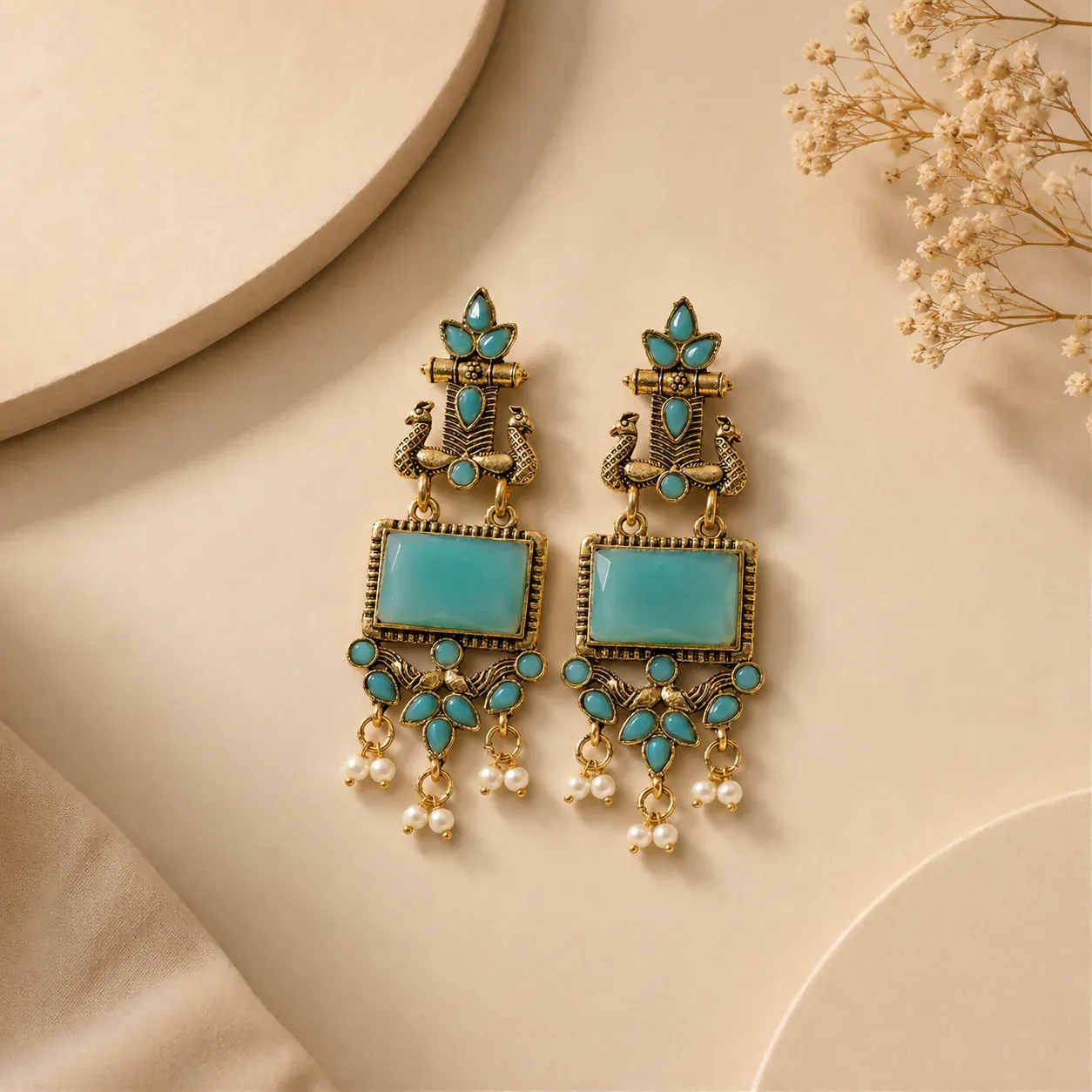Premium Oxidized Designer Stud Earrings Set, Traditional & Modern Earring Set for Women & Girls, Trendy, Fancy & Fashion Earrings - Buy Online at Alikart