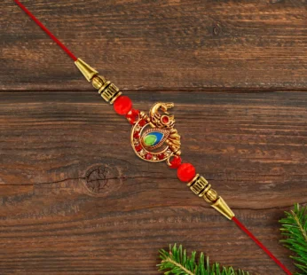 Stone-Studded Rakhi Thread – Elegant & Comfortable (1 Pc)