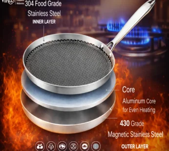 Vikas Honeycomb Dosa Tawa Triply Cookware – 290/310mm