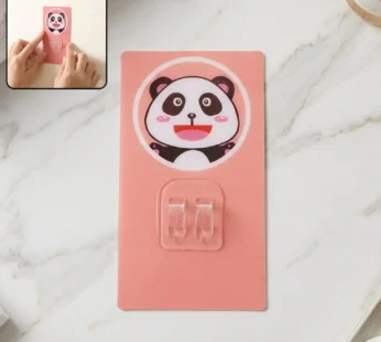 Cartoon Adhesive Plastic Wall Hook – Strong Hold, No Drilling (1 Pc)