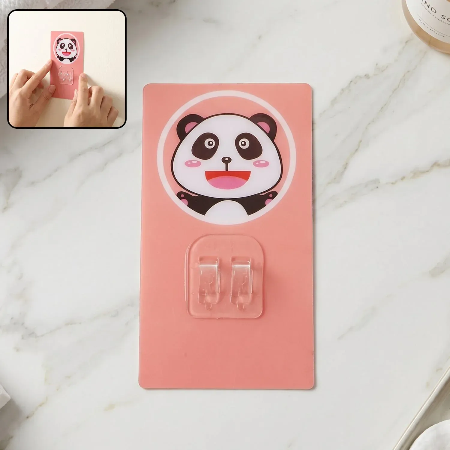 Premium Cartoon Adhesive Plastic Wall Hook - Strong Hold, No Drilling (1 Pc) - Buy Online at Alikart