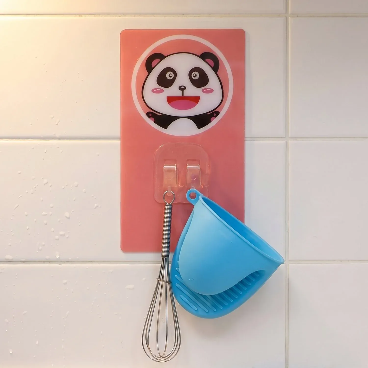 Cartoon Adhesive Plastic Wall Hook - Strong Hold, No Drilling (1 Pc) - Detailed Feature View 7