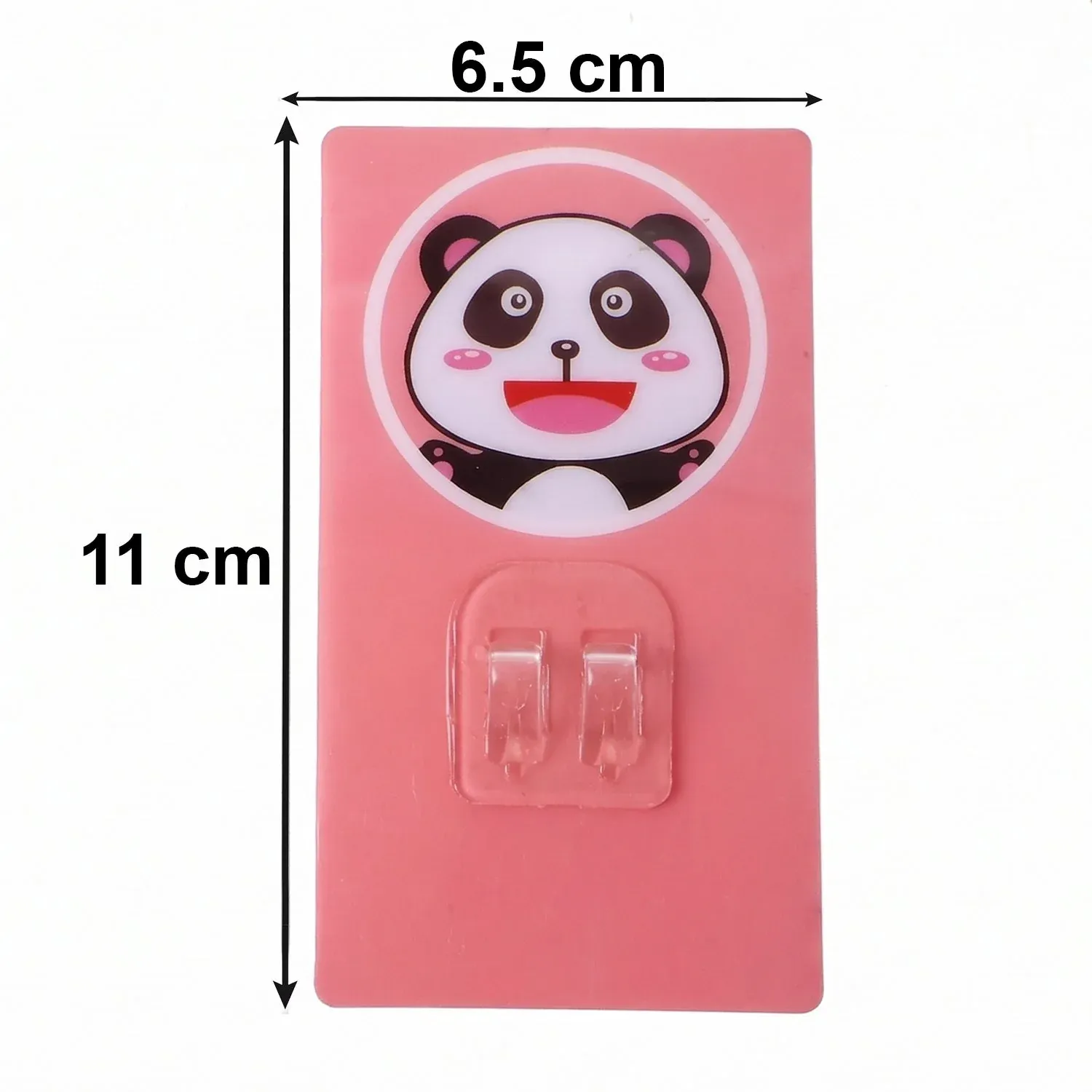 Cartoon Adhesive Plastic Wall Hook - Strong Hold, No Drilling (1 Pc) - Detailed Feature View 5