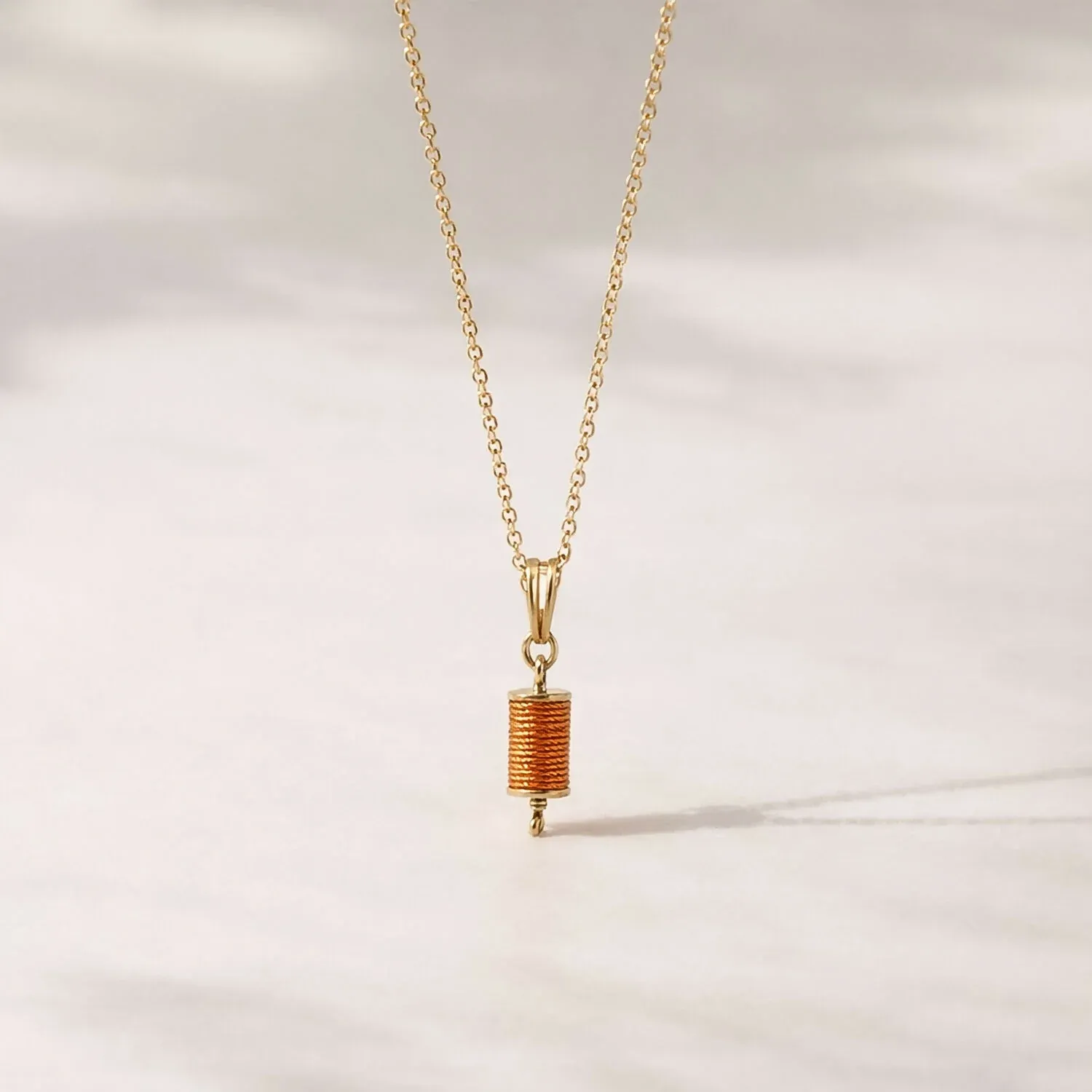 Stylish Firki Shape Pendant Necklace with Chain for Women - Detailed Feature View 3