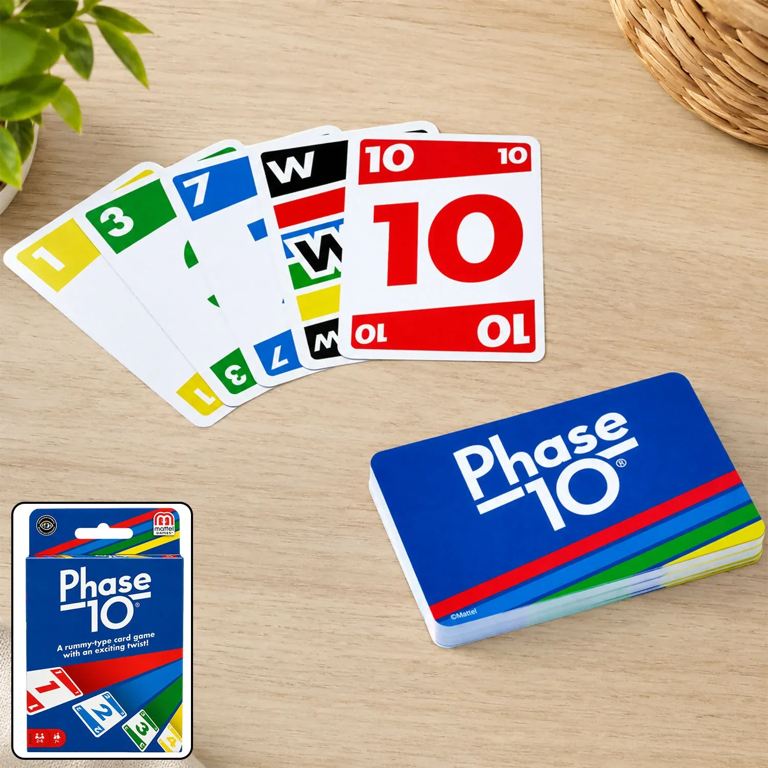 Phase 10 Card Game, Classic Rummy Style Family Game