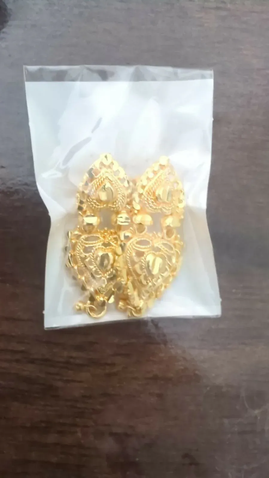 Ethnic Golden Drop Jhumka Earrings | Girls & Women Special - Detailed Feature View 4