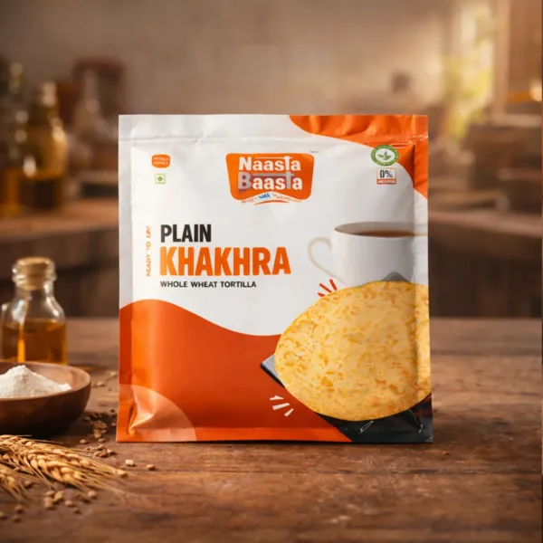 Naasta Baasta Plain Khakhra – Fiber Rich Crispy Daily Snack (200 Gm)