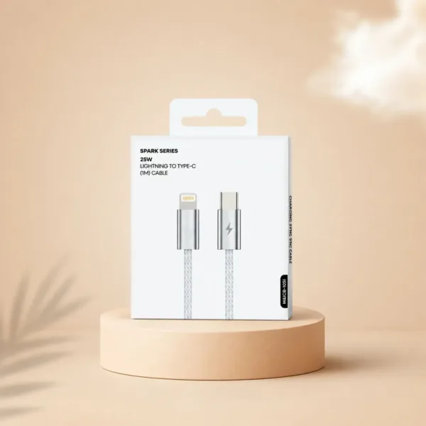 25W Type C to Lightning Fast Charging Cable – 1 Meter