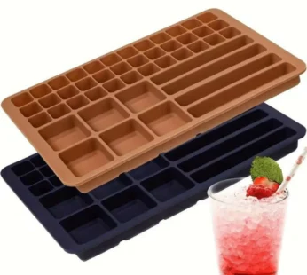Multi-Color Square & Lollipop Ice Tray Pack of 2