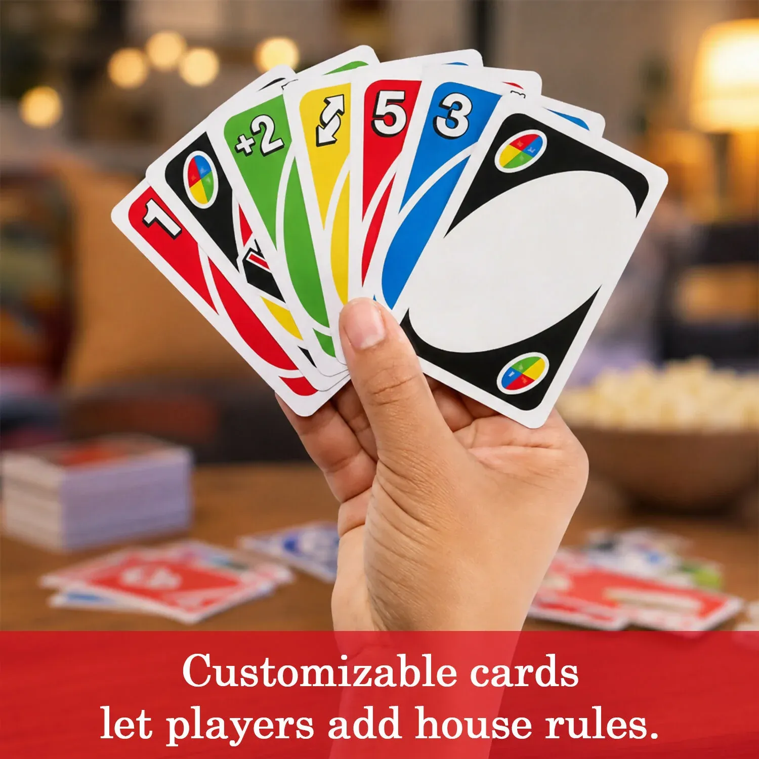 UNO Customizable Wild Cards Game, Family Fun Card Game - Detailed Feature View 5
