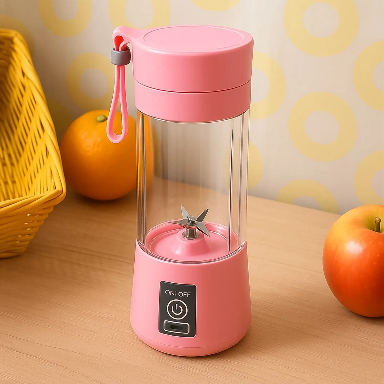 Premium Portable USB Electric Juicer – 6-Blade Blender & Shaker | Chef’s Embrace - Buy Online at Alikart