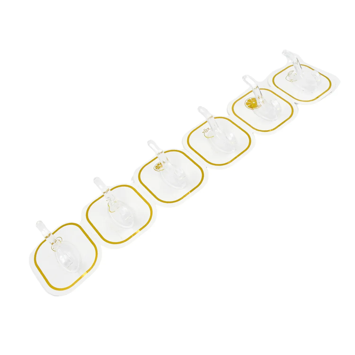Transparent Adhesive Hooks (6 Pcs) – Strong & Reusable | GlimmerHome - Detailed Feature View 4