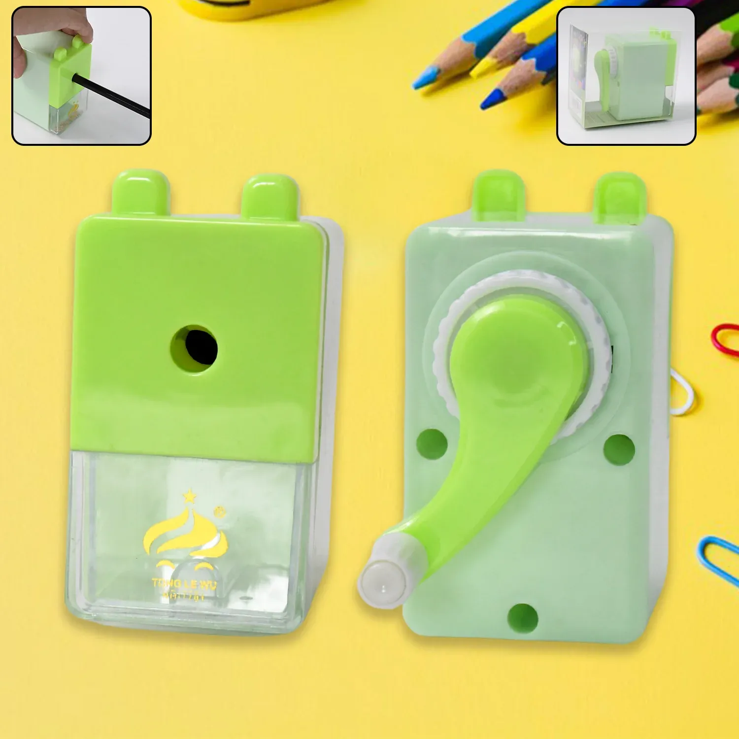 Manual Table Pencil Sharpener – Precise & Cute Design - Detailed Feature View 5