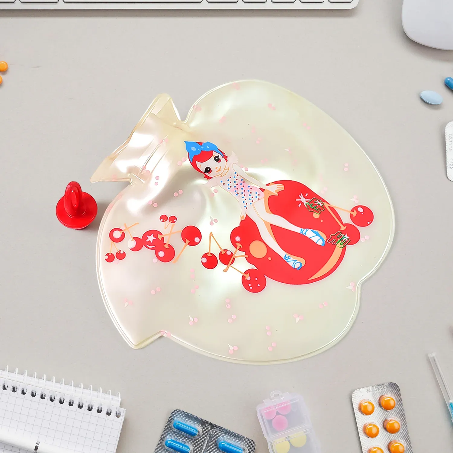 Premium Hot Water Bag for Pain Relief – Leak-Proof Apple Shape | Velvet Wellness - Buy Online at Alikart