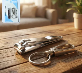 Stainless Steel Nail Clippers – Compact Set with Keychain Holder