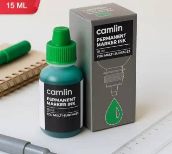 Permanent Marker Ink 15 ml – Vibrant Green Refill for Multi-Surfaces
