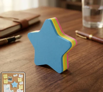 Mix-Shaped Sticky Notes – Reusable & Vibrant Reminders