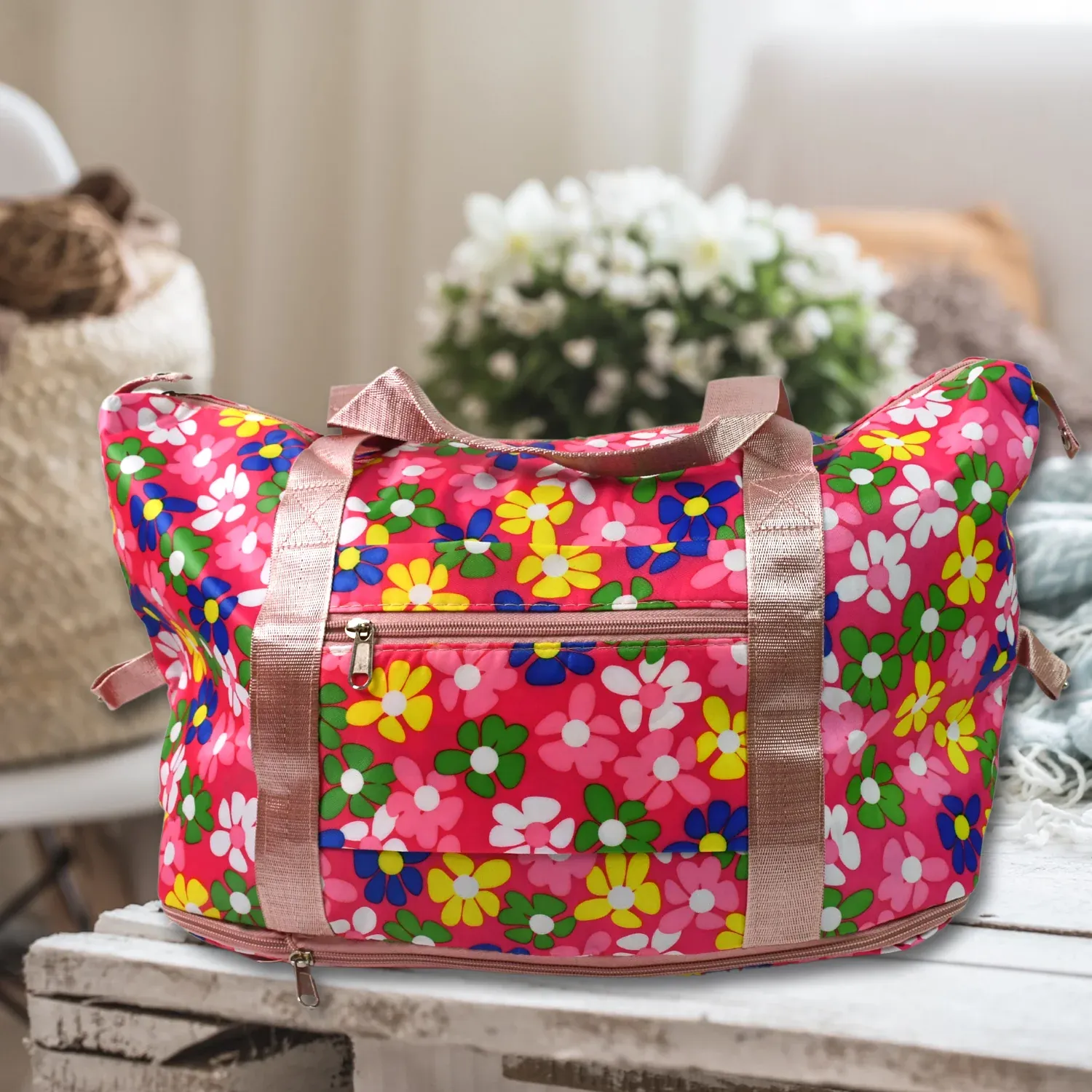 Premium Foldable Travel Bag – Expandable, Waterproof Weekender | FERVENT - Buy Online at Alikart