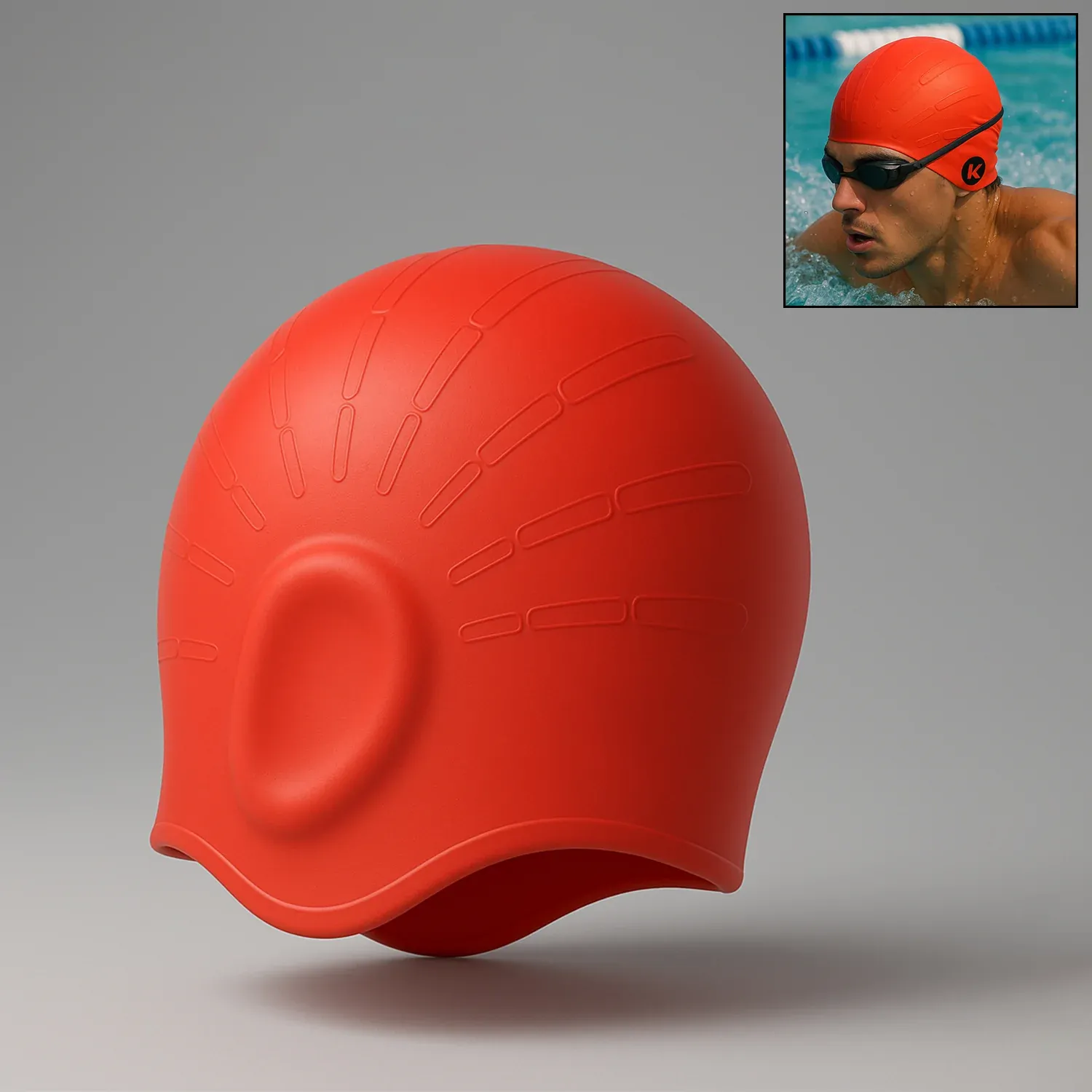 Premium Silicone Swimming Cap – Durable, Comfortable & Hydrodynamic - Buy Online at Alikart