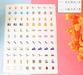 Switch Icon Sticker Sheet – 88 Visual Labels for Easy Switchboard Use