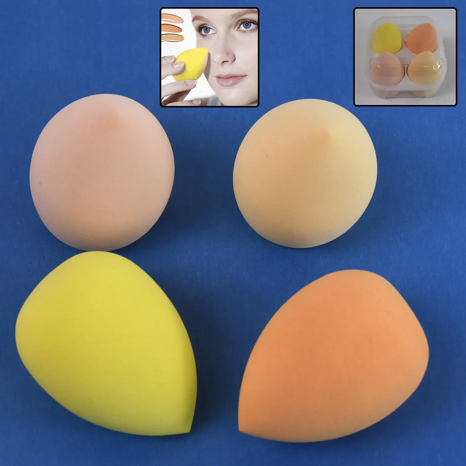 Premium Makeup Sponges Set – Soft, High-Density Blend for Flawless Application - Buy Online at Alikart