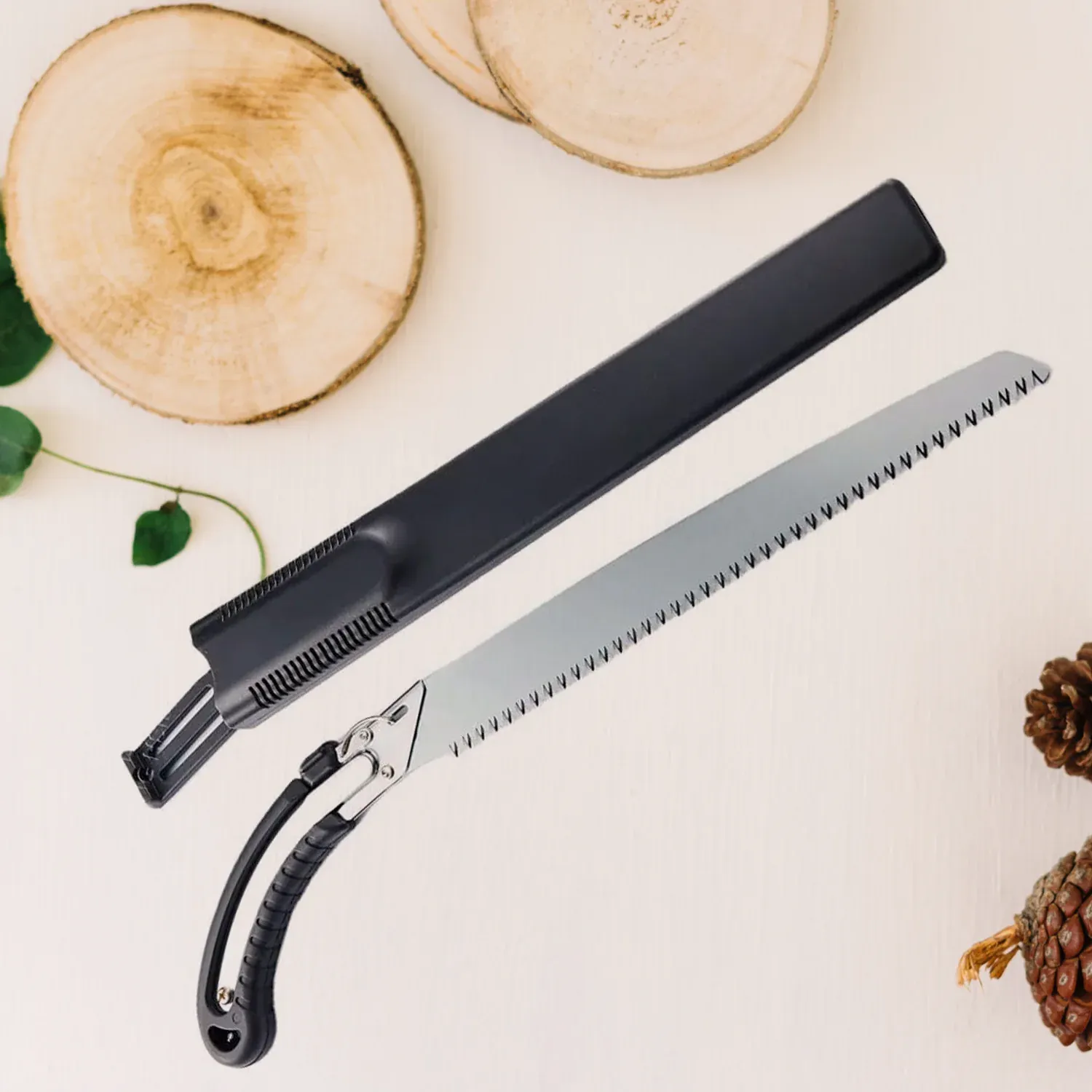 Premium Hand Pruning Saw – 50cm High Carbon Steel for Tree Cutting | Tidy Roots - Buy Online at Alikart