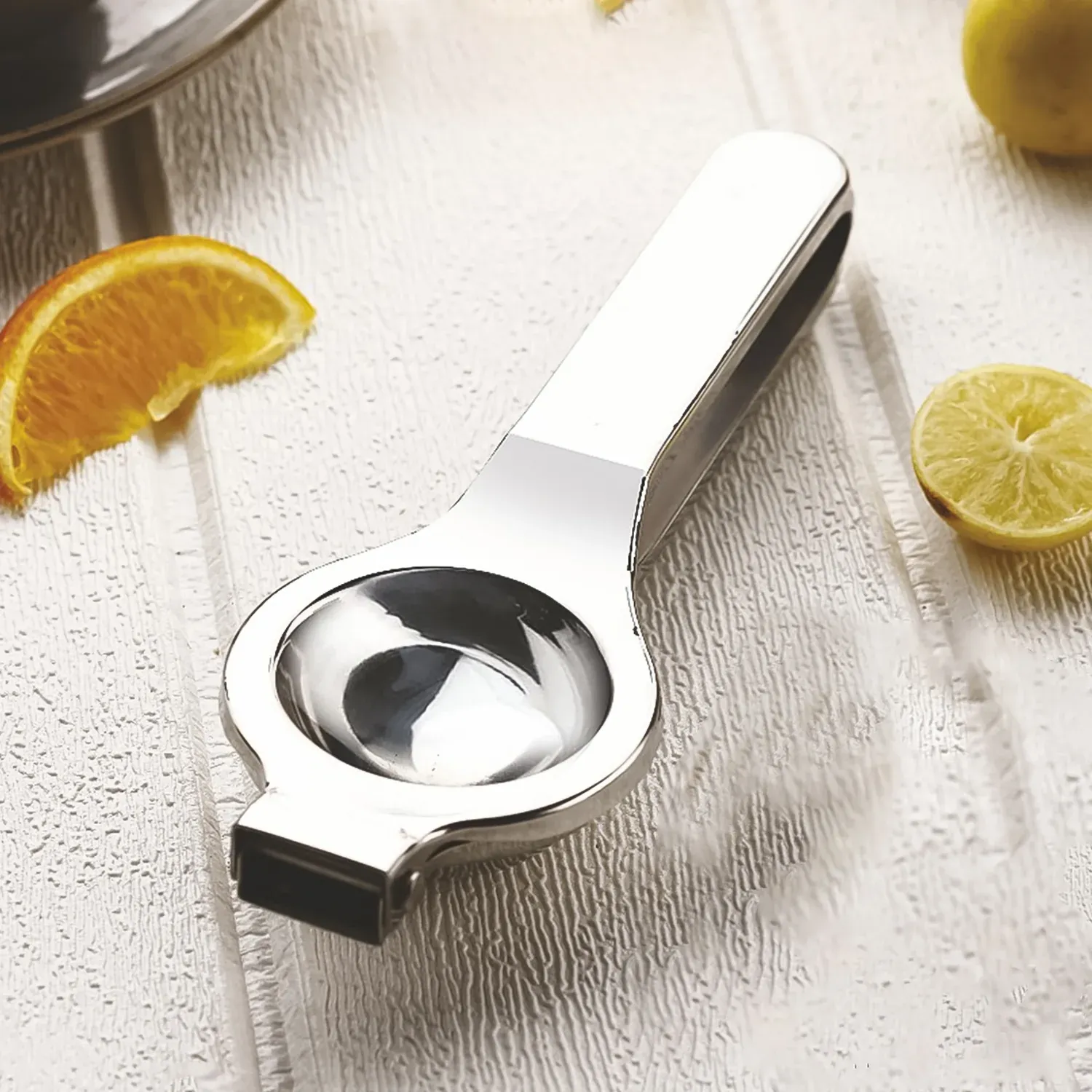 Premium Stainless Steel Lemon Press – Heavy Duty Juicer with Ergonomic Handle - Buy Online at Alikart