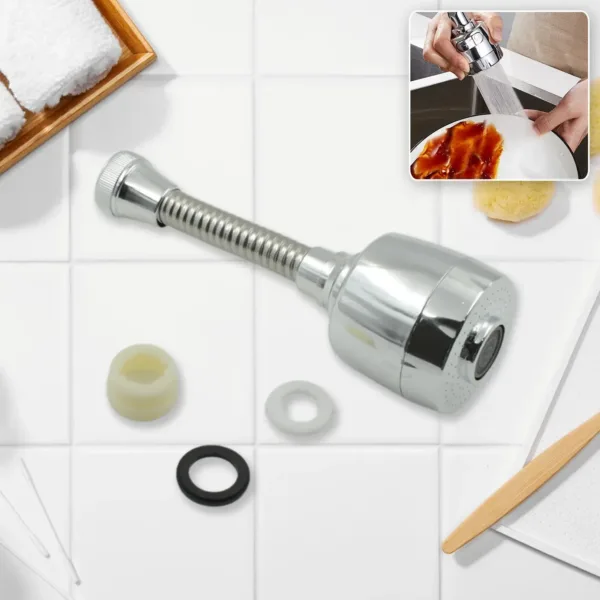 Water-Saving Faucet Sprayer – 360° Rotating Extension | Mist & Relax