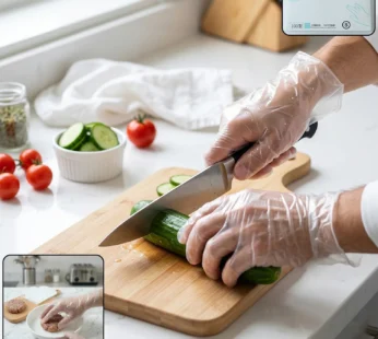 Disposable Plastic Gloves – Hygienic & Convenient for Food & Cleaning