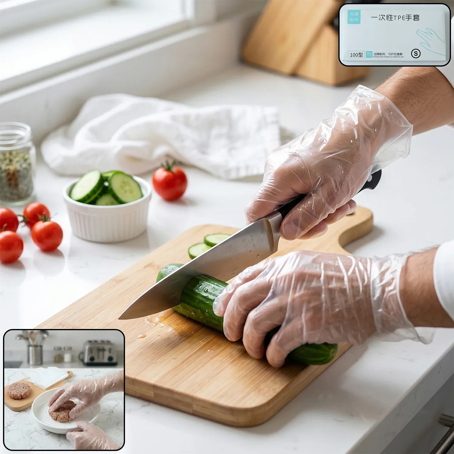Premium Disposable Plastic Gloves – Hygienic & Convenient for Food & Cleaning - Buy Online at Alikart