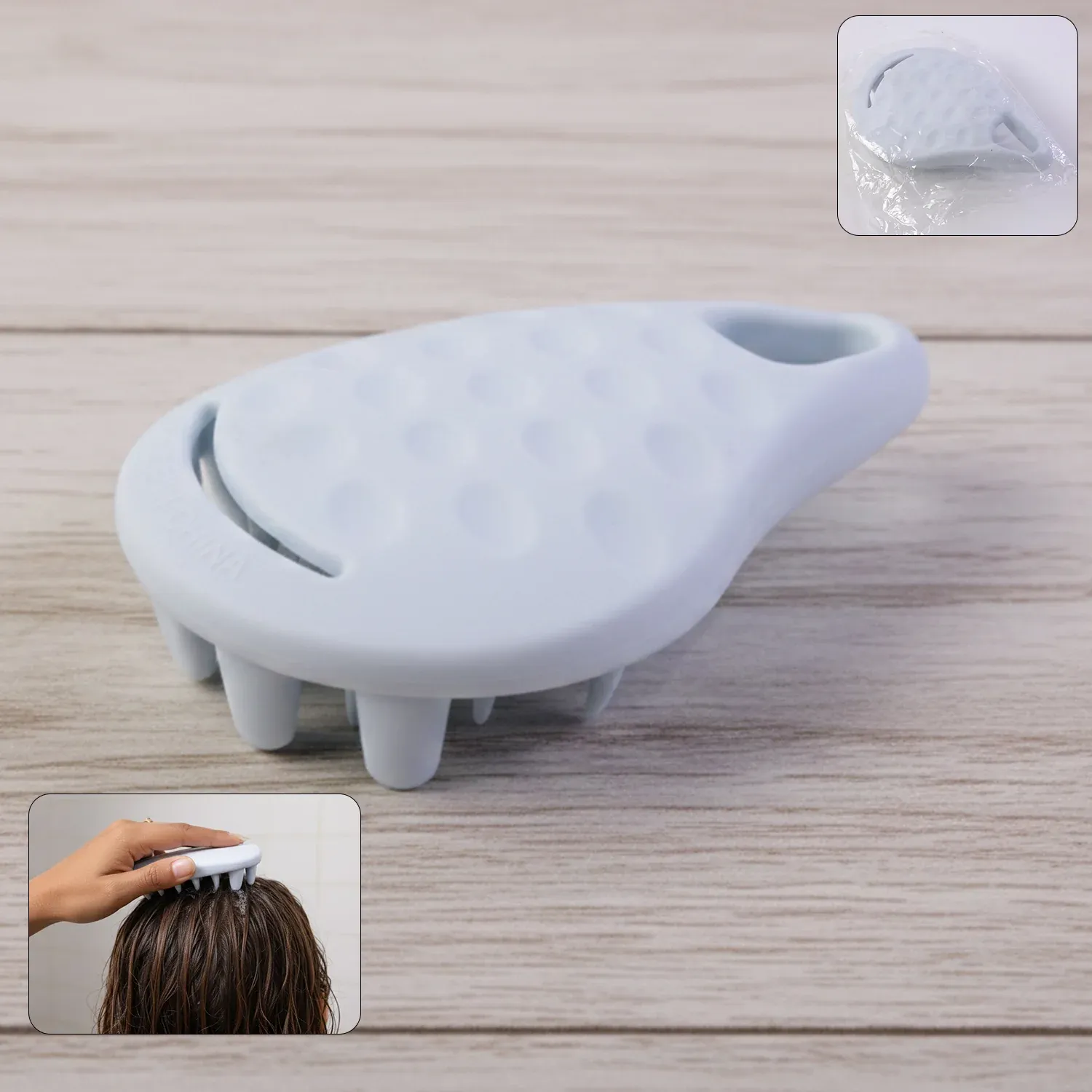 Premium Silicone Scalp Massager – Deep Cleansing & Relaxing Shampoo Brush - Buy Online at Alikart