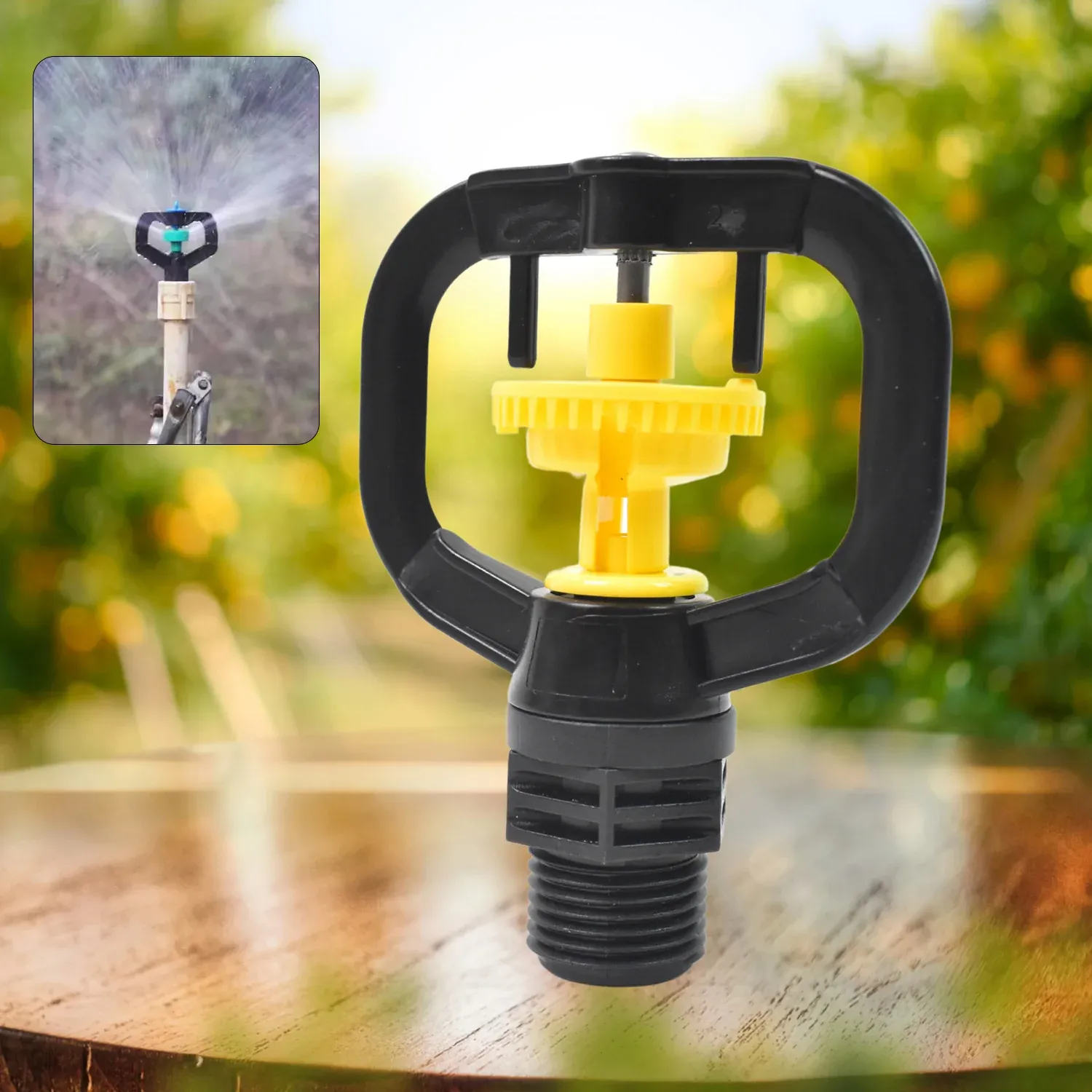 Premium Rotating Sprinkler Nozzle – Efficient Garden Watering | Grow Garden Tools - Buy Online at Alikart