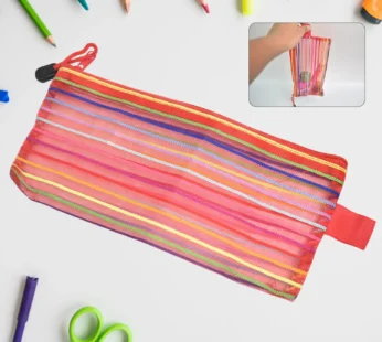 Transparent Mesh Pouch – Multi-Purpose Zipper Organizer | Indo Glow
